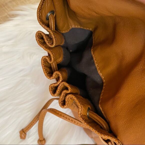 DX Touch camel leather Swarovski Crystals hobo bag - Picture 9 of 12